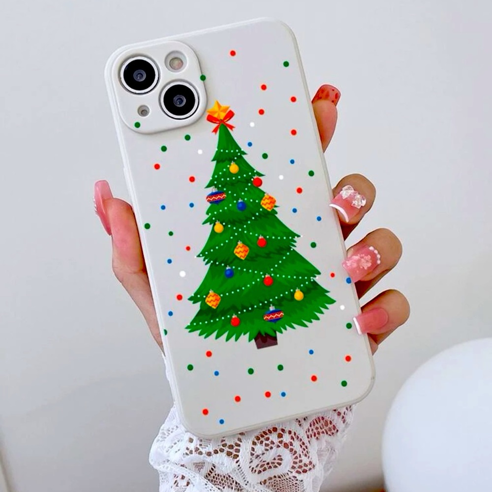 iPhone 13 Pro Max Christmas tree dotted phone case